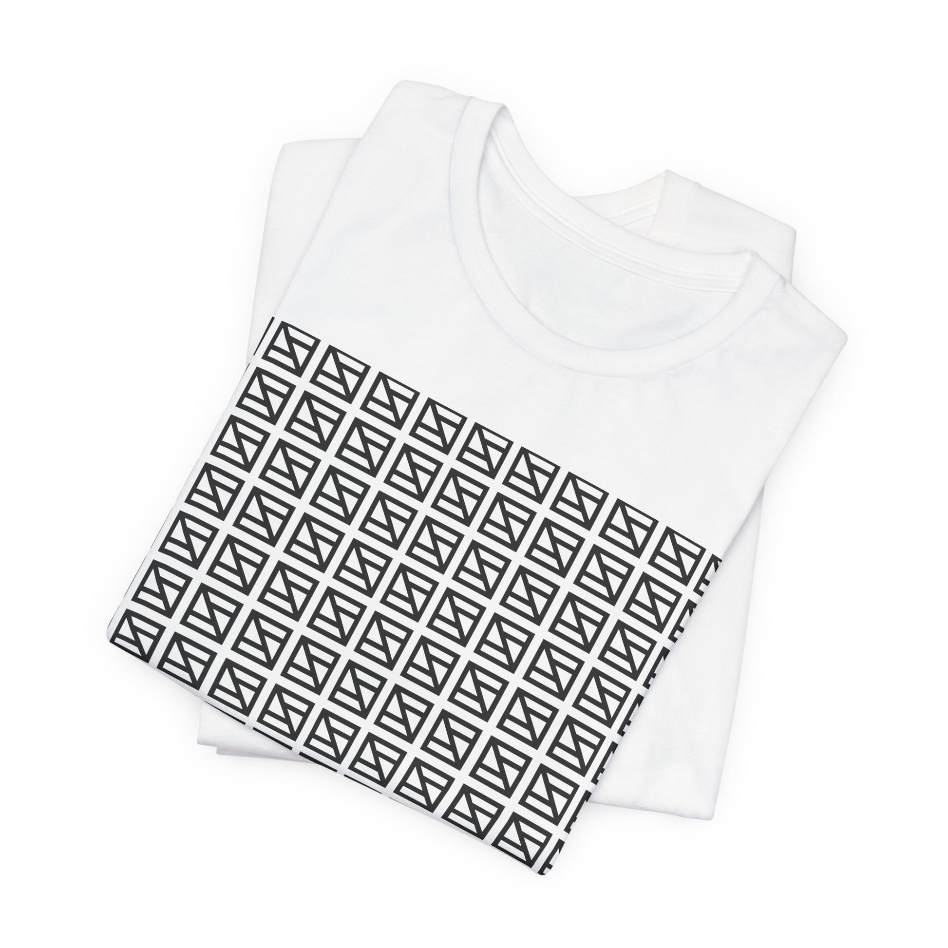 Minimalist Black Grid Graphic Tee – Modern Geometric Pattern T-Shirt