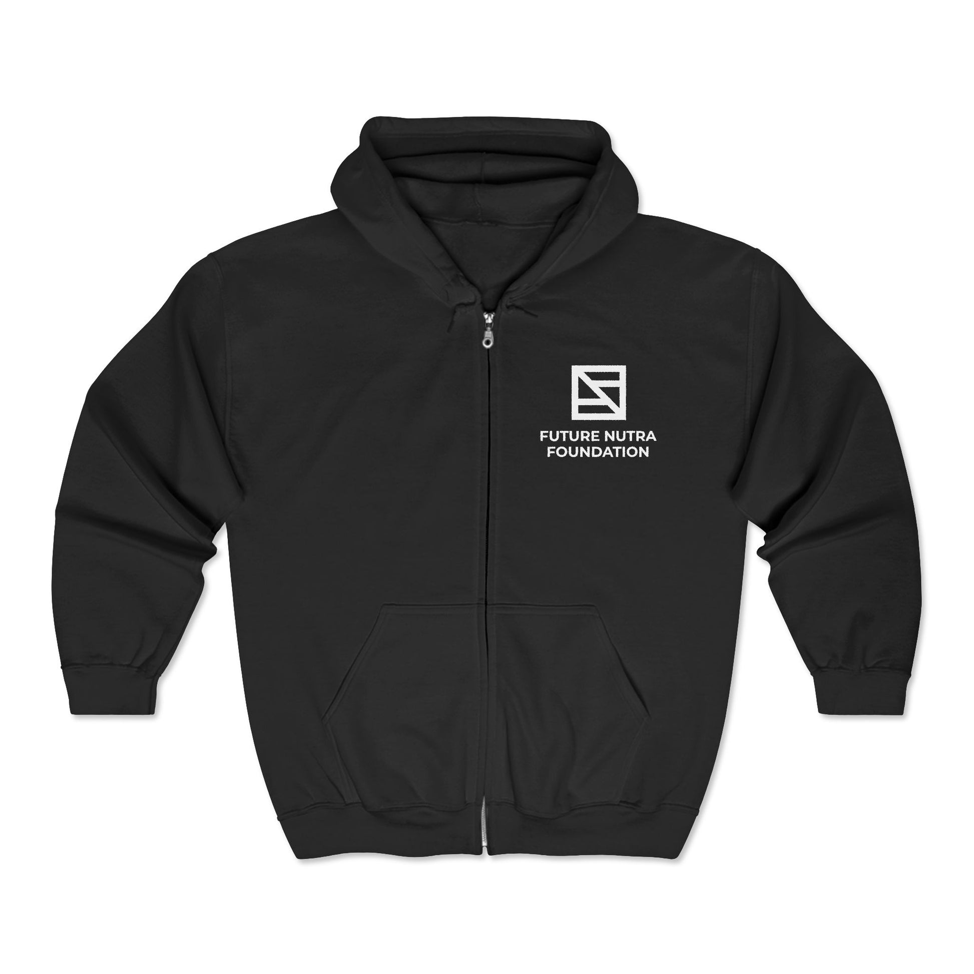 Future Ultra Foundation Zip Hoodie – Minimal Logo Black Full-Zip Sweatshirt